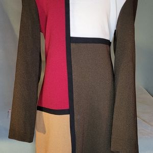 John Roberts Block print dress size 10p